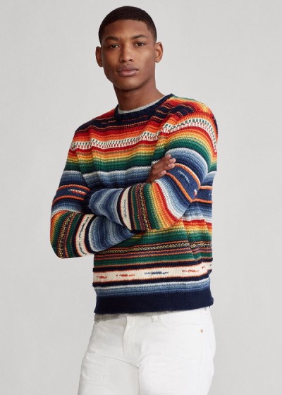 Men's Polo Ralph Lauren Serape Cotton-Blend Sweater | 072153JLS